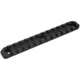 AIM Sports Inc 13 Slot Picatinny M-LOK Rail Section, Black, MLRS3