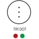 AIM Sports Inc 1x30 Dual Illuminated Reflex Sight 3 Dot Reticle For Crossbow RTC130