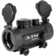 AIM Sports Inc 1x30 Reflex Red Dot Sight w/ Weaver Base and Flip-Up Lens RT130W