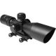 AIM Sports 2.5-10X40 Dual Illuminated Rifle Scope w/ Cut Sunshade