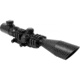 AIM Sports Inc 3-9X40 Blue/Green Illuminated Rifle Scope w/ Cut Sunshade, Black, Large, Tactical Mount-DMR Reticle JTDMR