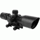 AIM Sports Inc 3-9X40 Dual Illuminated Rifle Scope w/ Cut Sunshade, Black, Medium, P4 Sniper JTSDP3940G-N