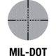 AIM Sports Inc 4x32 Tri-Illuminated Rifle Scope w/ Fiber Optic Sight, JTSFO432G-N