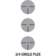 AIM Sports Inc 4X32 Tri Illuminated Scope w/Fiber Optic Sight 3/4 Circle Plx Reticle, Black, JTCPO432G