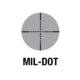 AIM Sports Inc 4X32 Tri Illuminated Scope w/Fiber Optic Sight Arrow Reticle, Black, JTCSFO432G