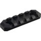 AIM Sports Inc 5 Slot Picatinny M-LOK Rail Section, Black, Small, MLRS1