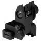 AIM Sports Inc Low Profile Top Mounted Deployable Rear Sight, Black, Small, MT201
