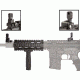 AIM Sports Inc AR/M4 Combo Kit/Carbine Quad Rail/Flip Up Sights/Vertical Grip/V2 ACAR02