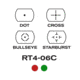 AIM Sports Inc Full-sized 1x33mm Red Dot Reflex Sigh, Red/Green Dot Reticle, Aircraft Grade Aluminum, Black, RT5-03F