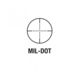 AIM Sports Inc 4X32 Compact Mil-Dot Scope W/Rings, Black, Medium, JTM432B
