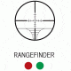 AIM Sports Inc XPF Series 4-16x50 Dual Illuminated Rifle Scope w/Side Parallex/Rangefinder Reticle JXPFR41650G