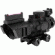 AimSports 4X32 Tri Ill. Scope w/ Fiber Optic Sight/Rapid Ranging Reticle, Black JTDFO432G