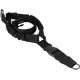AIM Sports Inc One Point Bungee Sling/Steel Clip/Sleeve Heavy Duty, Black, Medium, AOPS01B