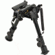 Aimtech Adjustable Heavy Duty Stud Mount Bipod, Lever Locking Pivot, Black, 6-9in AFA-10855