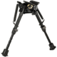 Aimtech Stud Mount 6-9 in Adjustable Lever Locking Pivot Notched Leg Bipod, Heavy Duty, Black, AFA-10755