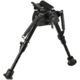 Aimtech Stud Mount 6-9 in Adjustable Lever Locking Pivot Notched Leg Bipod, Heavy Duty, Black, AFA-10755