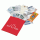 Airhead Waterproof First Aid Kit w/Hook and Loop Mount, Red, FAK-2