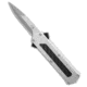 Akc AKC F-14 D/A Bayonet OTF Automatic Knife Aluminum/CF 2.4" Satin, Black/Silver, 440, adult, BHQ-211598