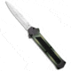 Akc AKC F-16 D/A Bayonet OTF Automatic Knife OD Green Camo 3.4" Satin, Camo/Green, 440, adult, BHQ-125319
