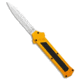 Akc AKC F-16 D/A Bayonet OTF Automatic Knife Yellow 3.3&quot; Satin, Yellow, 440, adult, BHQ-137309