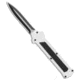 Akc AKC F-16 D/A Dagger OTF Automatic Knife White 3.3" Two Tone, White, 440, adult, BHQ-114659
