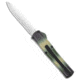 Akc AKC F-20 D/A Spear Point OTF Automatic Knife Camo 3.55" Satin, Green, 440, adult, BHQ-141095