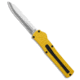 Akc AKC F-20 D/A Spear Point OTF Automatic Knife Yellow 3.6" Satin, Yellow, 440, adult, BHQ-178601