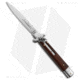 AKC Leverletto 9 Italian Automatic Folding Knife, 4.00in, Stainless Steel, Spear Point Blade, Cocobolo, Wood Handle, Satin, Wood/Steel, 9.00 inch, BHQ-50868