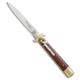 AKC Leverletto 9 Italian Automatic Folding Knife, 4.00in, Stainless Steel, Spear Point Blade, Cocobolo, Wood Handle, Brass/Cocobolo, Wood/Steel, 9.00 inch, BHQ-50879