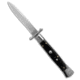 Akc AKC Swinguard 10&quot; Automatic Italian Bayonet Stiletto Knife Ebony 4&quot; Satin, Black/Wood, Stainless Steel, adult, BHQ-200754