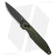 AKC X-Treme Dandy Automatic Folding Knife, 3.25in, D2, Drop Point Blade, Aluminum, Green Handle, Black Stonewash, Green/Black Gray, 7.85 inch, BHQ-174571