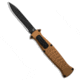 Akc AKC X-treme EVO Spear Point OTF Automatic Knife Gold 3.5" Black, Gold, AUS-8, adult, BHQ-183918