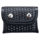 Aker Leather Model 586 Surgical Glove Pouch, No, Small, Basketweave, Black, A586-BW