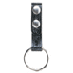 Aker Leather Baton Ring, No Snap, No Ring, Small, Basketweave, Black, A550-BW-NS