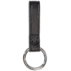 Aker Leather Baton Ring, No Snap, Chrome Ring, Small, Plain, Black, A550-BP-NS-CH
