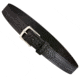 Aker Leather Dress Belt, 1-1/2, 32 in, Brass Snap, Basketweave, Black, B12-BW-32-BR