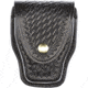 Aker Leather Model 508A ASP Handcuff Case, Small, Brass Snap, Basketweave, Black, A508A-BW-BR