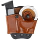Aker Leather Model 519 D.M.S. Combo Mag And Handcuff Cases, .40 S&amp;W/9mm Luger, Double Stack, Right, Plain, Tan, A519TPR-3