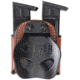 Aker Leather Model 523 D.M.S. Twin Double Magazine Pouch, Single Stack .45 ACP Magazines, Tan, A523-TP-1