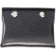 Aker Leather Model 586 Surgical Glove Pouch, Chrome Snap, Small, Plain, Black, A586-BP-CH