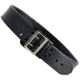 Aker Leather Sam Browne Duty Belt, 40 in, Chrome Buckle, Plain, Black, B01-BP-40-CH