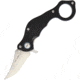 Aku Strike Weo Linerlock Folding Knife, 5.13in Closed, 2.5in Satin 8Cr13Mov SS Clip Point Blade, Black G10 Handle, Thumb Stud, Finger Ring, WEOBLKS