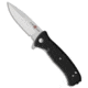 Al Mar Al Mar Mini SERE 2020 Spring Assisted Knife Black G-10 3" Satin*DISC*, Black, D2, adult, BHQ-229642