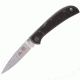 Al Mar Knives Hawk/Ultralight,2 3/4 in.,Black Micarta, Satin, Plain Edge AL1002UBK2