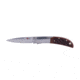 Al Mar Knives Honey Jigged Bone Series Folding Knife, 2.5 in TALON Blade, Traditional, Leather Slip Pouch, Honey Brown, Small, AMK7002
