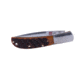 Al Mar Knives Honey Jigged Bone Series Folding Knife, 4.0 in TALON Blade, Traditional, Leather Slip Pouch, Honey Brown, Large, AMK7006