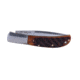 Al Mar Knives Honey Jigged Bone Series Folding Knife, 4.0 in TALON Blade, Traditional, Leather Slip Pouch, Honey Brown, Large, AMK7006