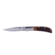 Al Mar Knives Honey Jigged Bone Series Folding Knife, 4.0 in TALON Blade, Traditional, Leather Slip Pouch, Honey Brown, Large, AMK7006