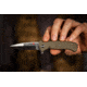Al Mar Knives Mini S.E.R.E. 2020 OD Green Series Folding Knife, Spring Assist, 8Cr, 3 in, Combo, OD Green, AMK2209