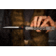 Al Mar Knives Quicksilver Ceramic Ball Bearing Folding Knife, D2, 5 in, Traditional Talon, TC4 Handle, Silver, AMK4046